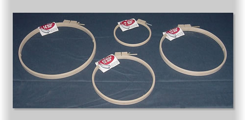 Hoops in a variety of sizes